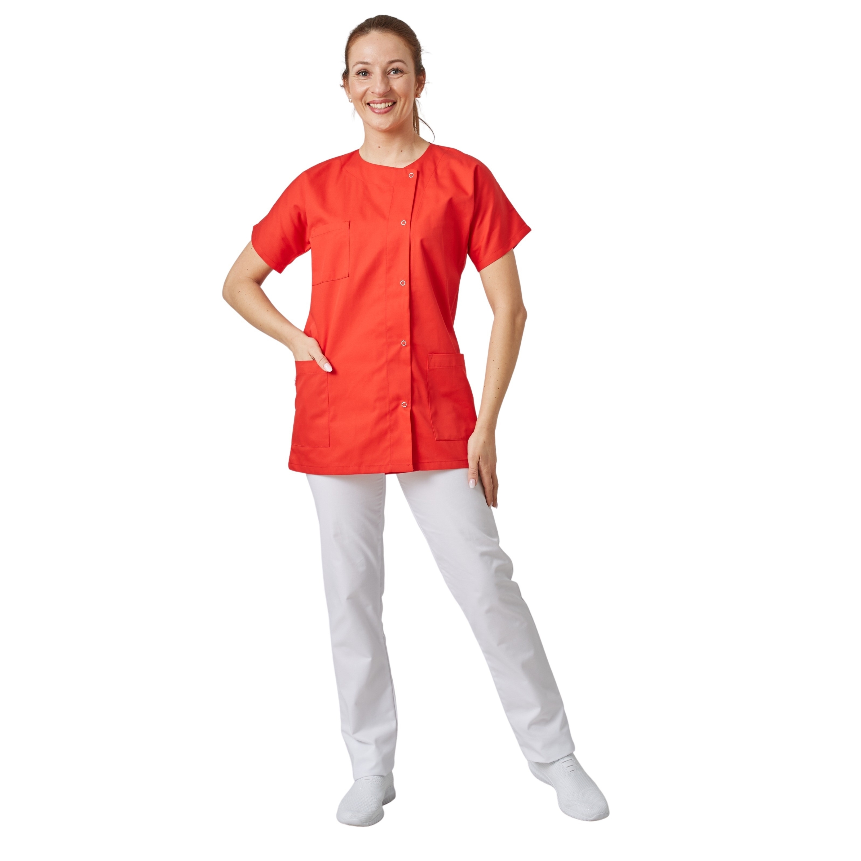 Blouse Médicale Femme Blanche Manches Courtes - Taille 4 - Neuf Sans étiquette