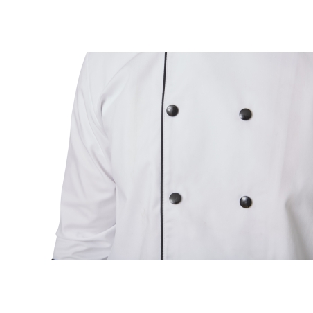 Veste de costume de couleur blanche pour femme à double boutonnage