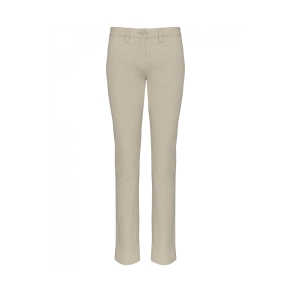 Pantalon Chino Femme Beige