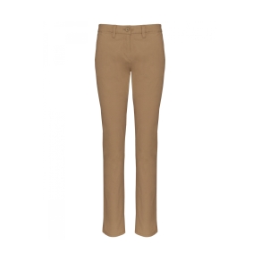 Pantalon Chino Femme Camel