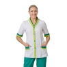 Tunique medicale blouse tunique Moderne Blanche et verte