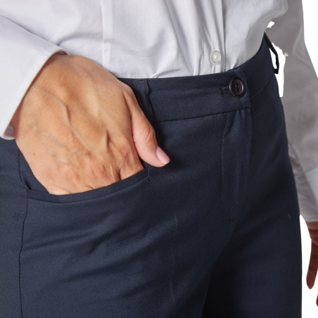 Pantalon de service hotesse Marine