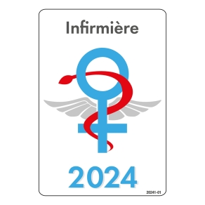 Autocollant Sticker - Vignette Caducée 2023 pour Pare Brise en