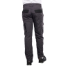Pantalon de travail gris avec élasthanne et poches genoux