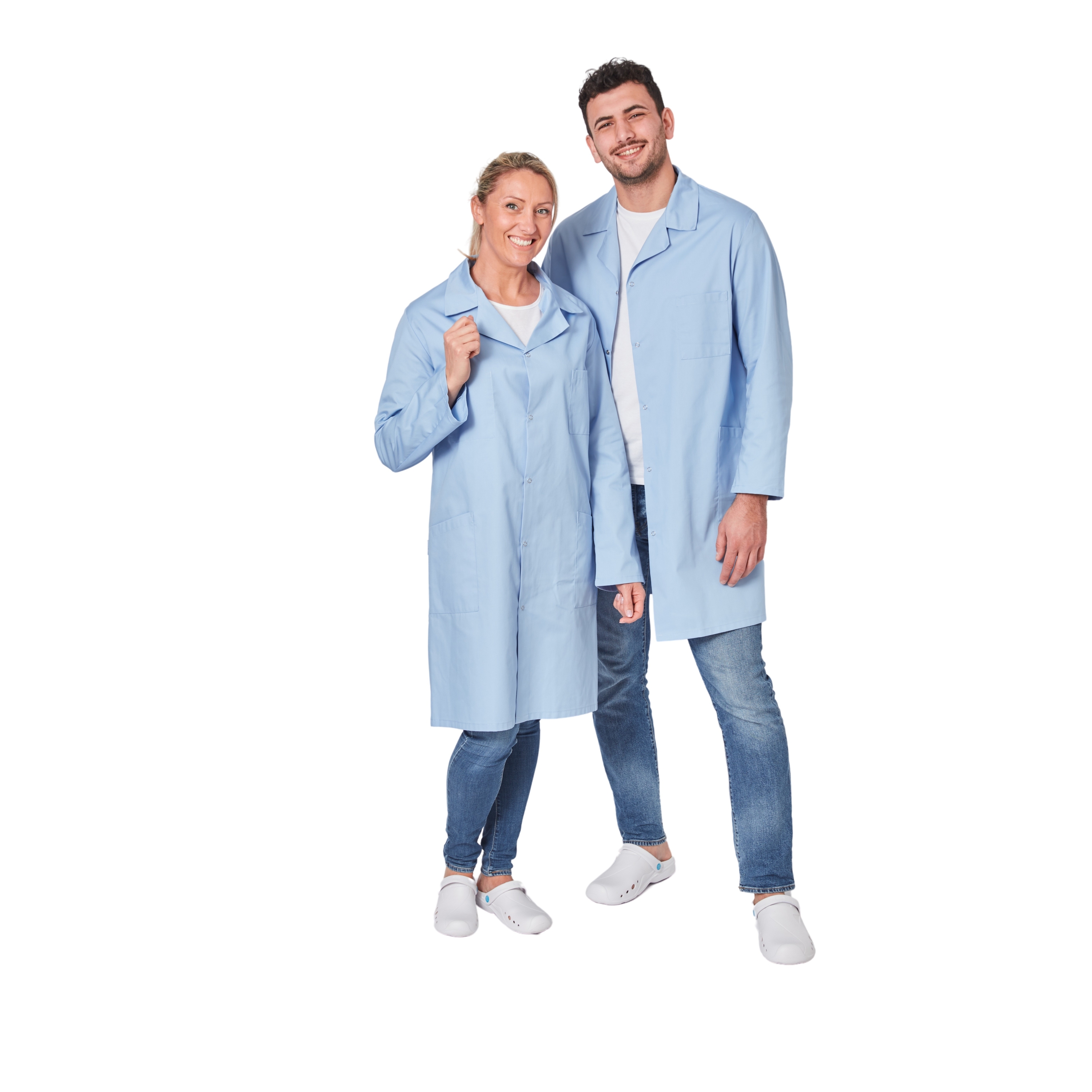 Blouse Polyester Coton Blouse De Travail Unisexe Runhomal - Manches Longues Polyester-Coton Pour Atelier Et Laboratoire Veste Atelier Homme Femme