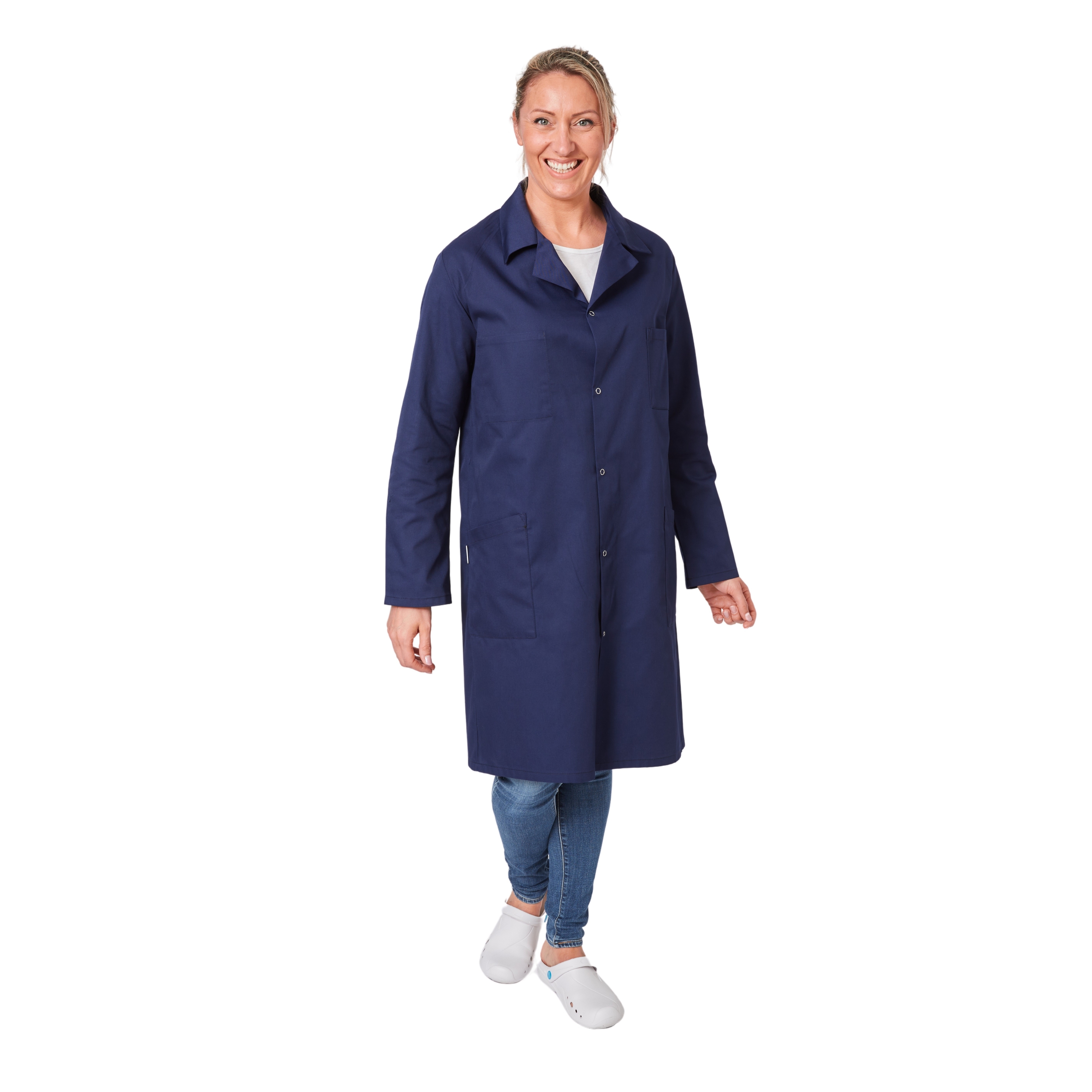 Runhomal Blouse De Travail Homme Femme Manches Longues - Veste Laboratoire Industrie Blouse Atelier Cosplay