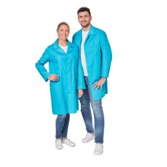Blouse de travail Homme femme bleu turquoise