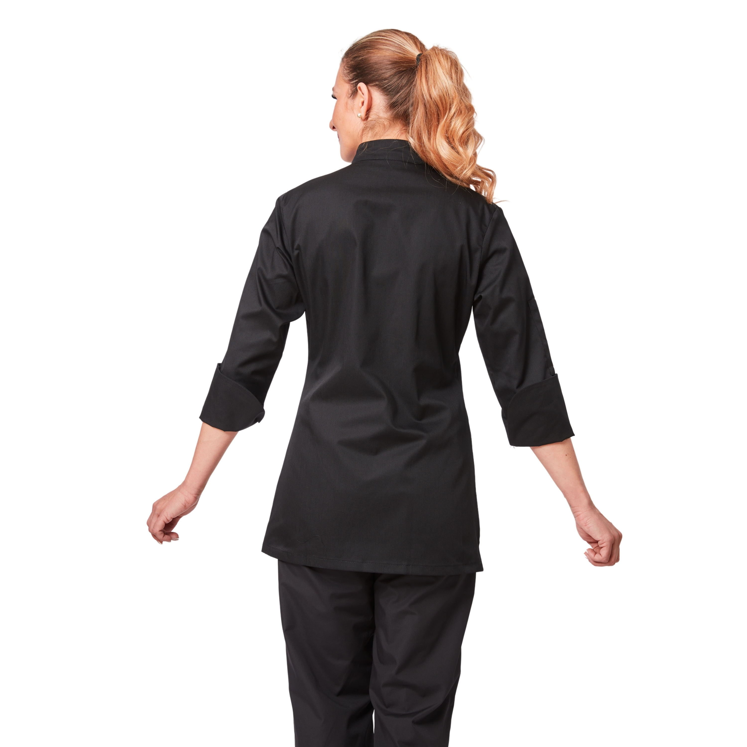 Veste cuisine femme noire