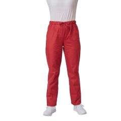 Pantalon de cuisine bordeaux boucherie