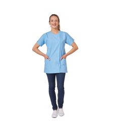 Tunique de travail Femme Couleur Ciel Medical Industrie Aide à domicile
