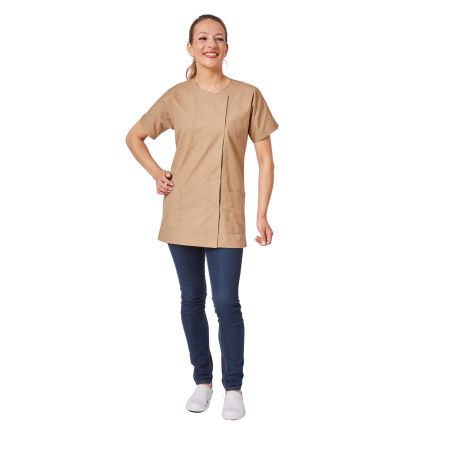 Blouse de travail femme Blouse estheticienne Blouse femme beige