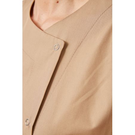 Blouse de travail femme Blouse estheticienne Blouse femme beige