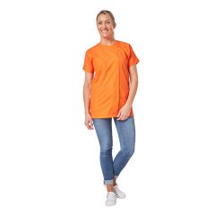 Tunique de travail Orange Femme blouse de travail orange femme medical industrie
