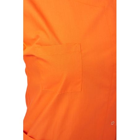 Tunique de travail Orange Femme blouse de travail orange femme medical industrie