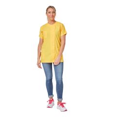 Tunique de travail femme blouse medicale femme jaune poussin