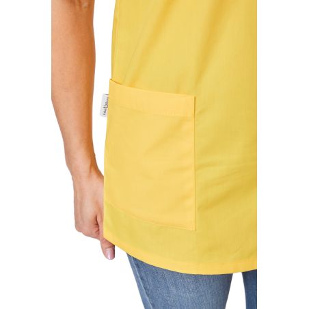 Tunique de travail femme blouse medicale femme jaune poussin