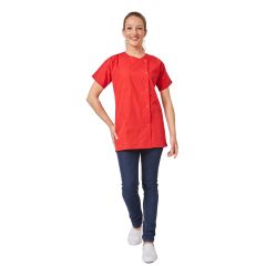 Tunique de travail Femme Rouge Tunique vente esthetique femme