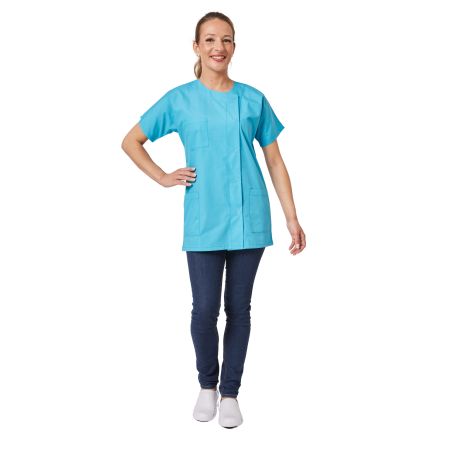 Blouse medicale couleur Turquoise femme Tunique de travail medicale properete aide a domicile