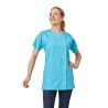 Blouse medicale couleur Turquoise femme Tunique de travail medicale properete aide a domicile