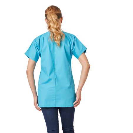 Blouse medicale couleur Turquoise femme Tunique de travail medicale properete aide a domicile