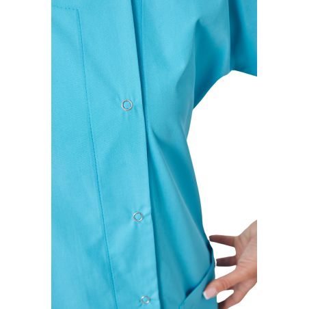 Blouse medicale couleur Turquoise femme Tunique de travail medicale properete aide a domicile