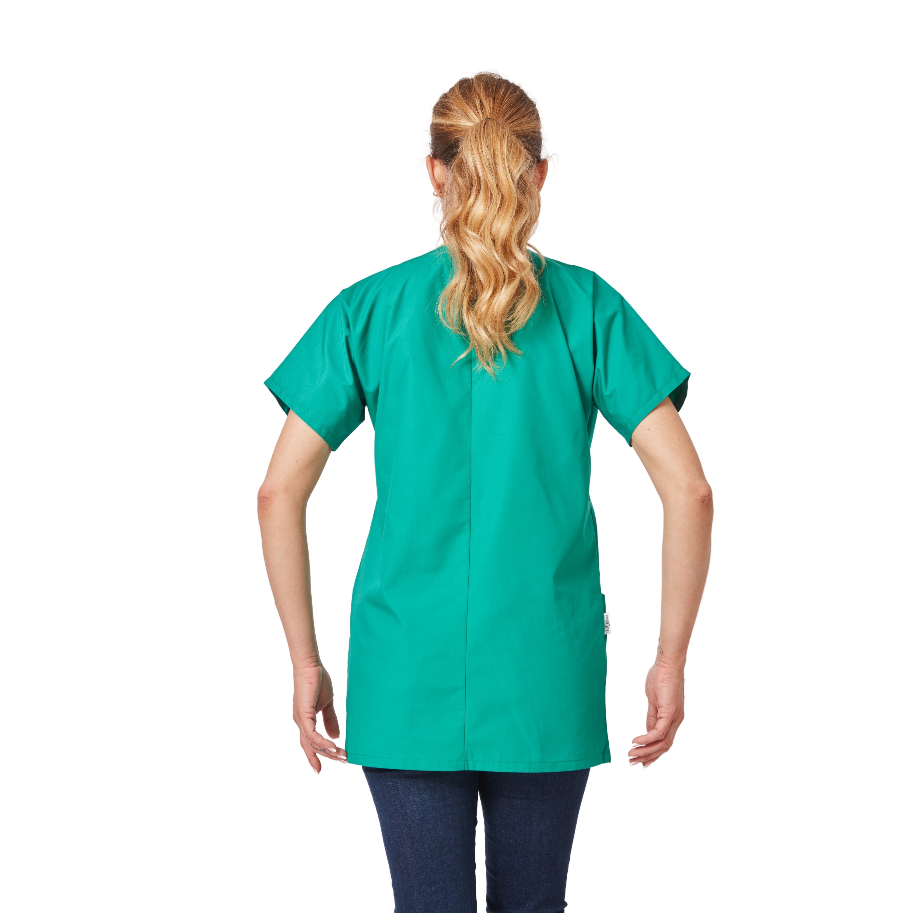 Tunique/blouse Verte VINTAGE LOVE - Taille M, Avec Collier, Neuve Sans étiquettes