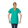 Tunique de travail verte blouse medeciale blouse as Blouse aide a domicile blouse nettoyage proprete