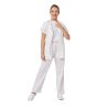 Ensemble medical Blanc Tunique + Pantalon Taille XS à 4XL