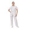 Ensemble medical Blanc Tunique + Pantalon Taille XS à 4XL