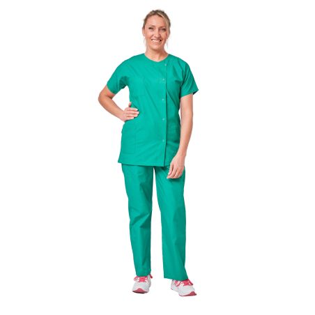 Ensemble de travail medicale Vert top Pantalon et tunique femme Taille Xs à 5XL