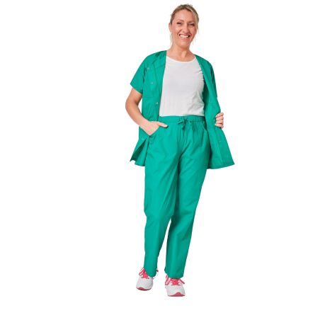 Ensemble de travail medicale Vert top Pantalon et tunique femme Taille Xs à 5XL