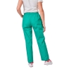 Ensemble médical unisexe vert bloc opératoire – tunique col V et pantalon – vue 3