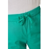 Ensemble médical unisexe vert bloc opératoire – tunique col V et pantalon – vue 5