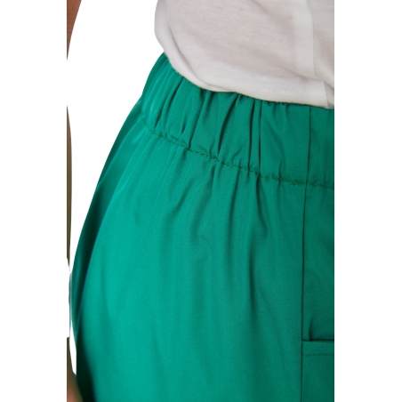 Ensemble médical unisexe vert bloc opératoire – tunique col V et pantalon – vue 7