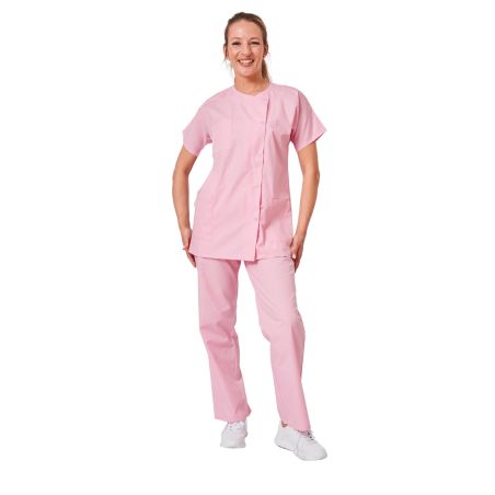 Ensemble medical Tunique Pantalon Femme Blouse medical + Pantalon Rose