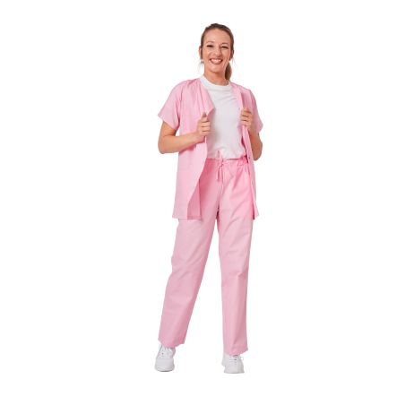 Ensemble medical Tunique Pantalon Femme Blouse medical + Pantalon Rose