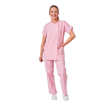 Ensemble medical Tunique Pantalon Femme Blouse medical + Pantalon Rose