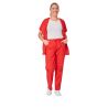 Tenue de travail medical rouge Tunqiiue medical rouge pantalon medical rouge femme