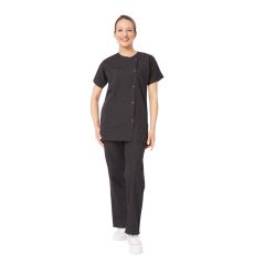 Ensemble de travail Femme noir estheticienne tunique et pantalon