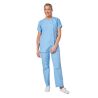 Tenue de travail medcial femme tunique medicale pantalon elastiqué bleu ciel 