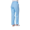 Ensemble médical femme bleu ciel – tunique col rond et pantalon – vue 8