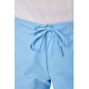 Ensemble médical femme bleu ciel – tunique col rond et pantalon – vue 9