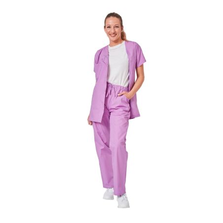 Blouse medical et pantalon de medical violet femme pour tenue infirmiere aide soignante