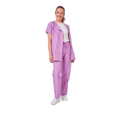 Blouse medical et pantalon de medical violet femme pour tenue infirmiere aide soignante