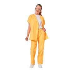 Ensemble de travail femme mediacal clinique proprete Tunique + Panalon Jaune