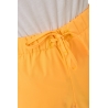 Ensemble médical femme jaune mangue – tunique col rond et pantalon – vue 8