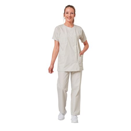 Tenue de travail femme Tunique de travail pantalon de travail Gris Medical esthetique Menage