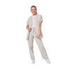 Tenue de travail femme Tunique de travail pantalon de travail Gris Medical esthetique Menage