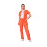 Ensemble de travail Orange pour femme tunique et pantalon