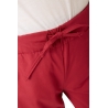 Ensemble médical femme bordeaux – tunique col rond et pantalon – vue 9